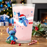 Stitch, Merry Christmass, Vaso Cristal, 414 ml