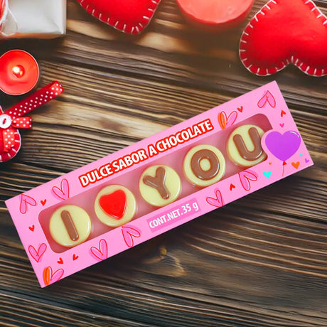 Chocolates en Forma de Letras, 5 pzas