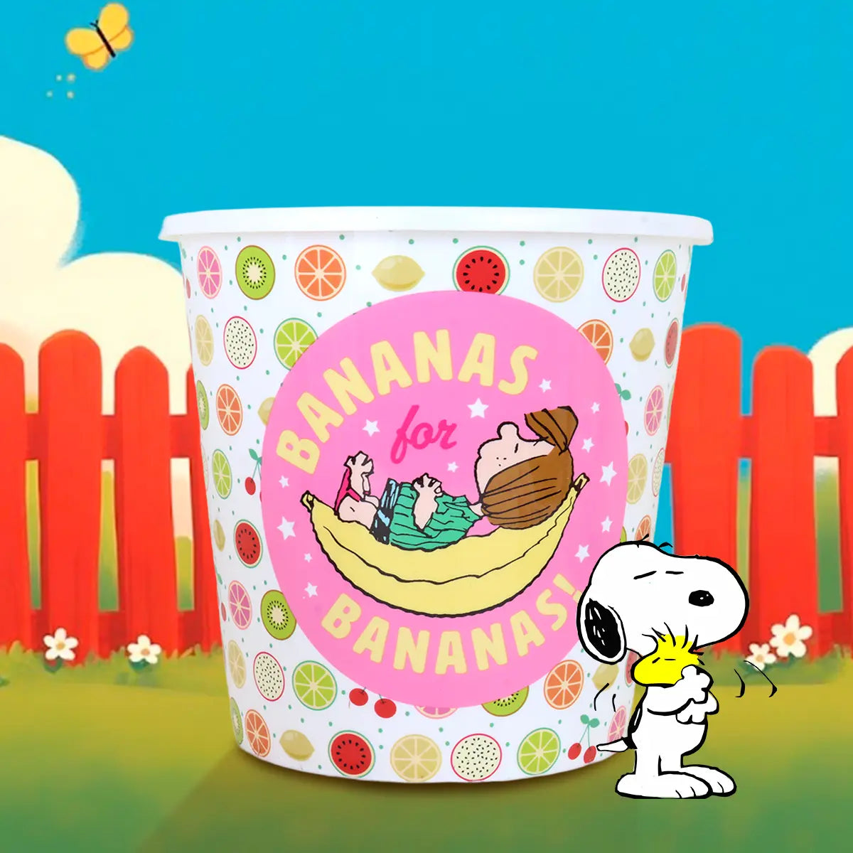 Snoopy, Bananas, Cubeta Palomera