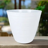 Maceta de Plástico Grande, Color Crema