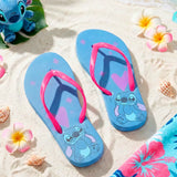 Sandalias, Color Rosa y Azul, Stitch