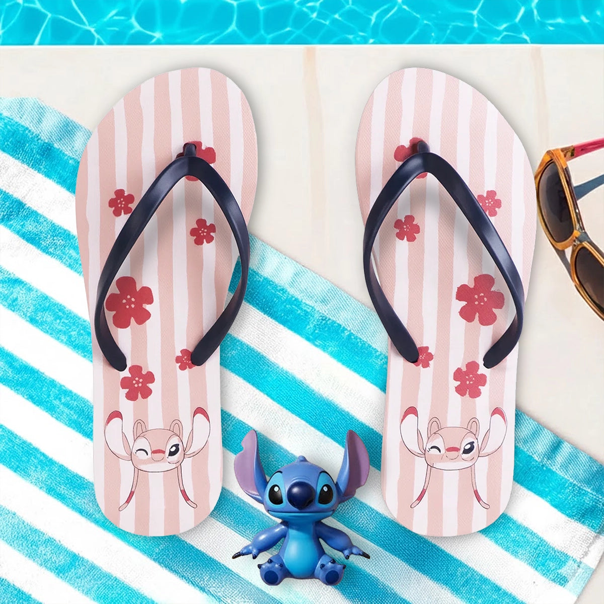 Sandalias, Color Rosa, Stitch