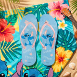 Sandalias, Stitch, Color Azul y Rosa