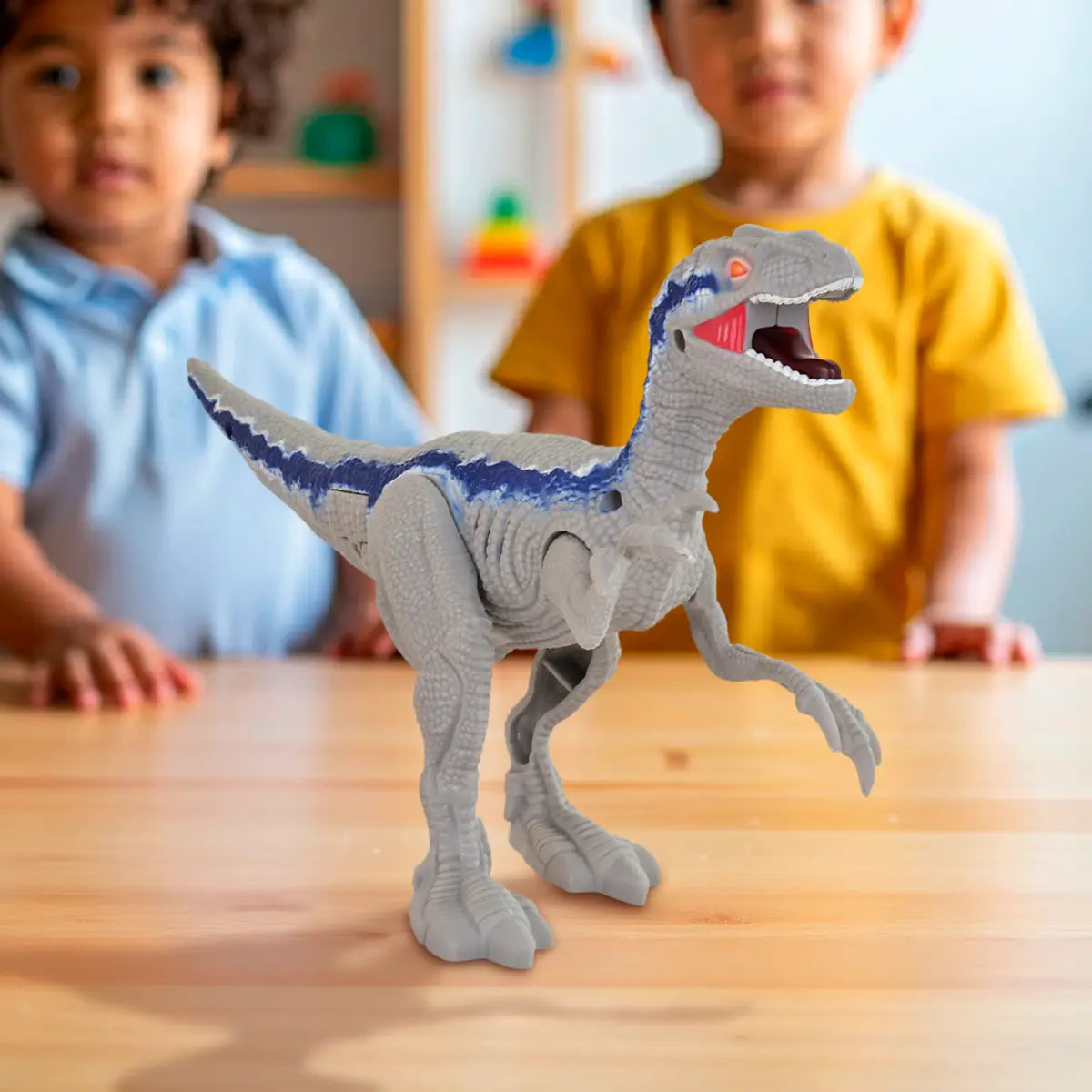 Juguete Dinosaurio con Luz y Sonido, Blue