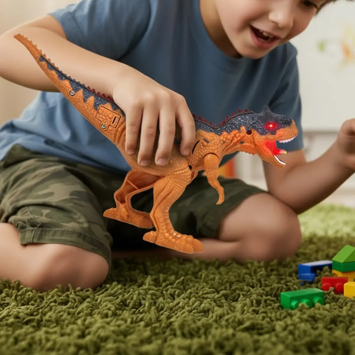 Juguete Dinosaurio con Luz y Sonido