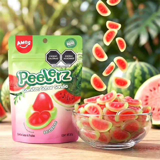 Sandía, Gomitas Pelables, Peelerz