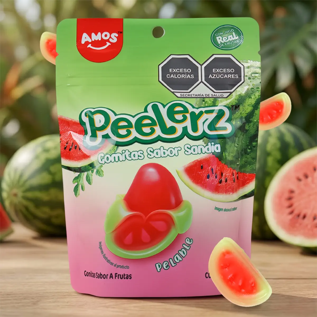 Sandía, Gomitas Pelables, Peelerz