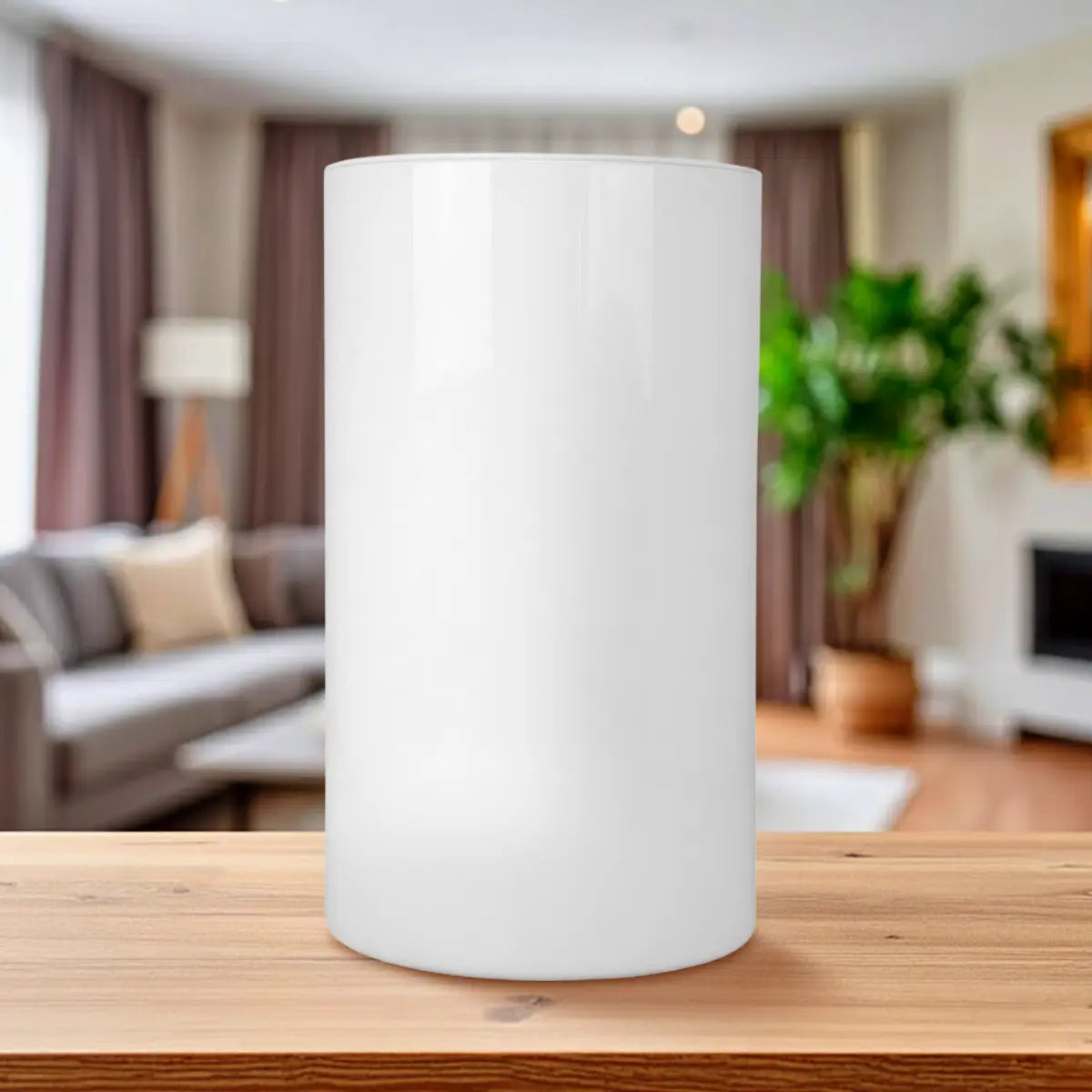 Florero Cilindro, Color Blanco