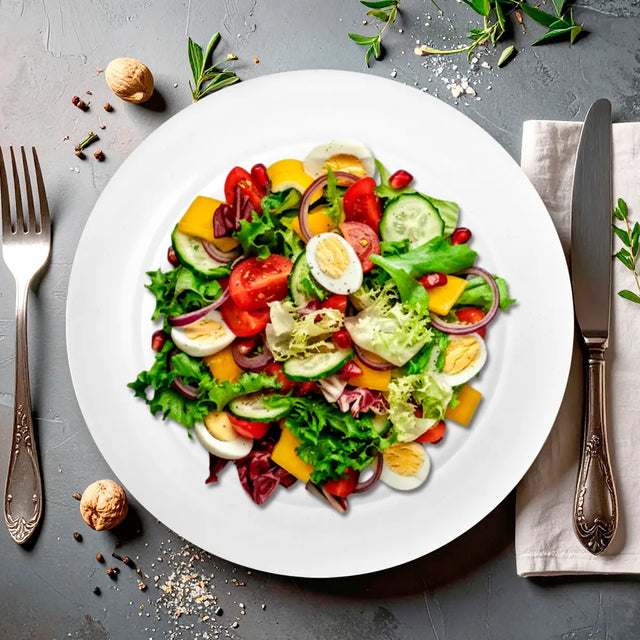 Plato Trinche, Cerámica, Diseño Liso, Color Blanco