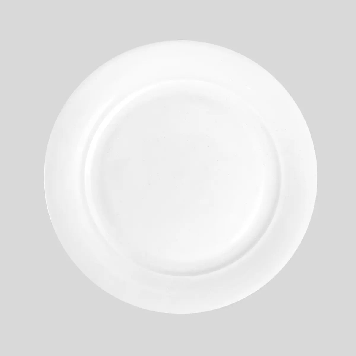 Plato Trinche, Cerámica, Diseño Liso, Color Blanco