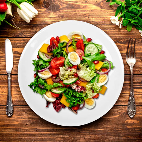 Plato Trinche, Color Blanco, Cerámica