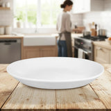 Plato Trinche, Color Blanco, Cerámica