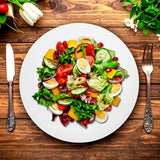 Plato Trinche de Cerámica Blanca