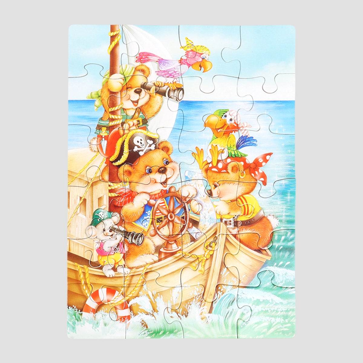 Rompecabezas, Ositos Piratas, 24 pzas