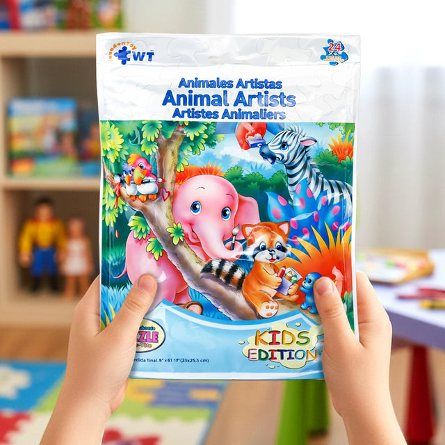 Rompecabezas, Animales Artistas, 24 pzas