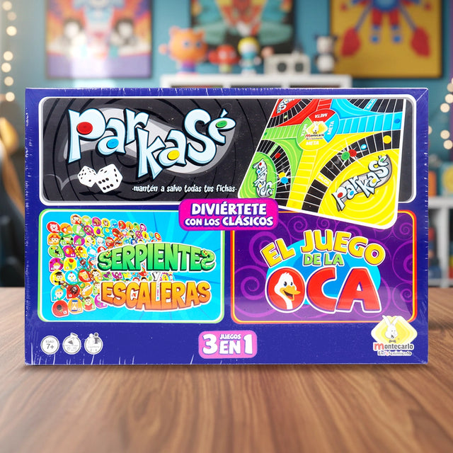 Juego de Mesa Clásicos 3 en 1