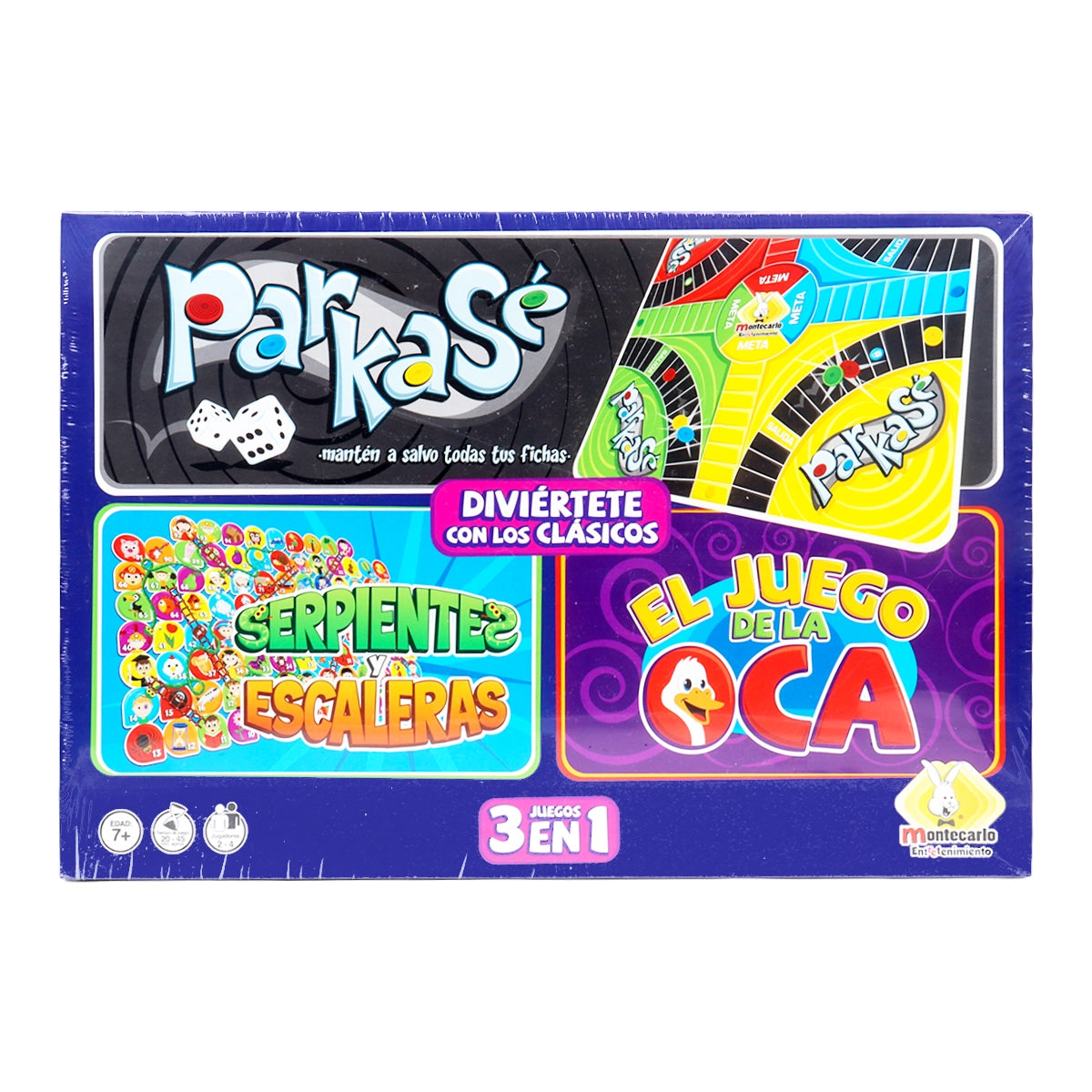 Juego de Mesa Clásicos 3 en 1