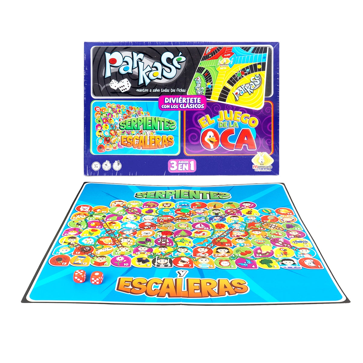 Juego de Mesa Clásicos 3 en 1