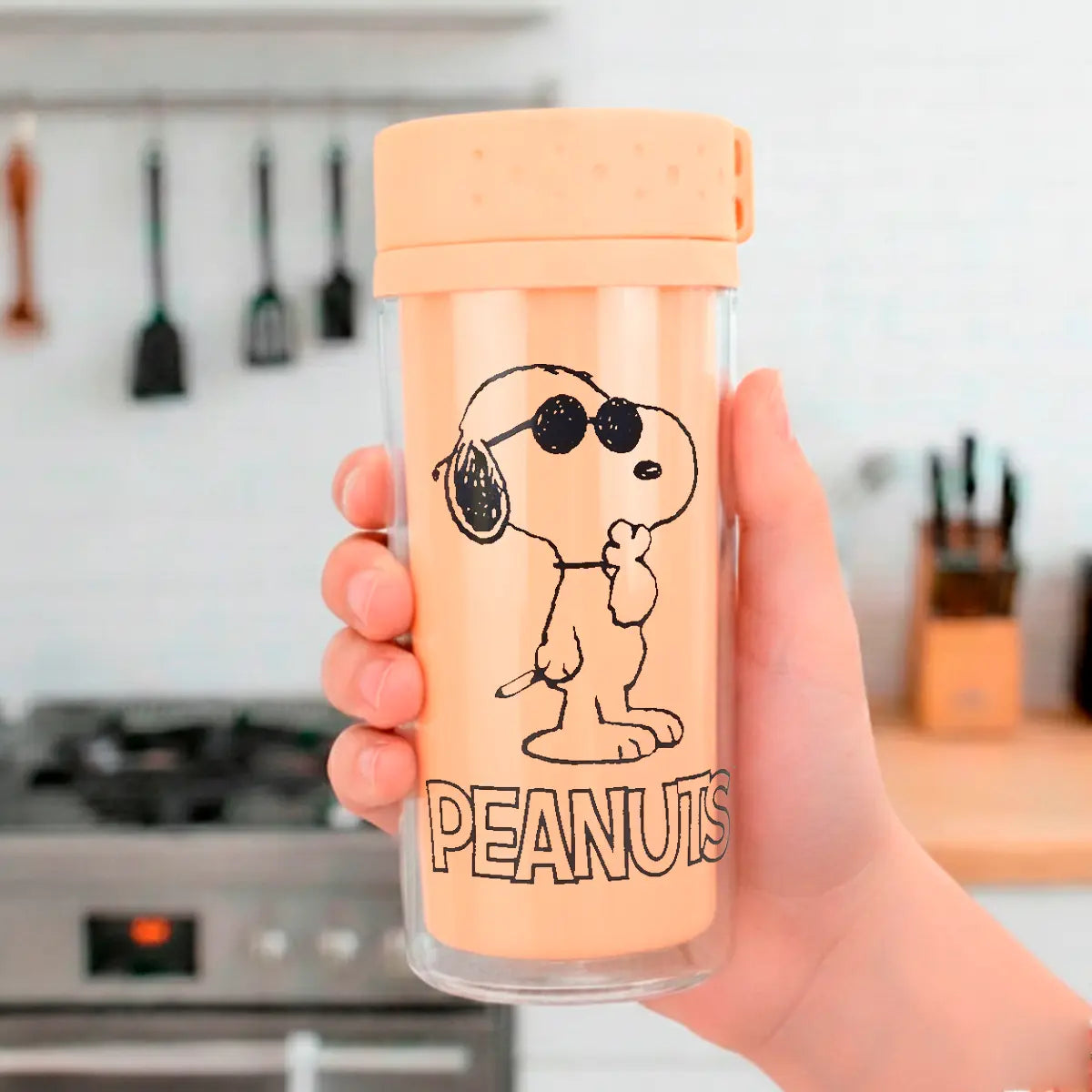 Termo para Café, Peanuts, Color Naranja