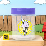 Frasco, Peanuts, Tapa Color Morado, 330 ml