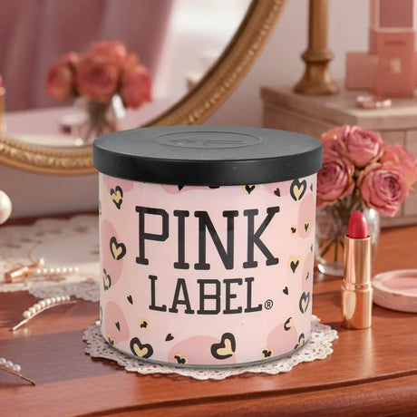 Vela 3 Pabilos, Aroma Cherry, Pink Label