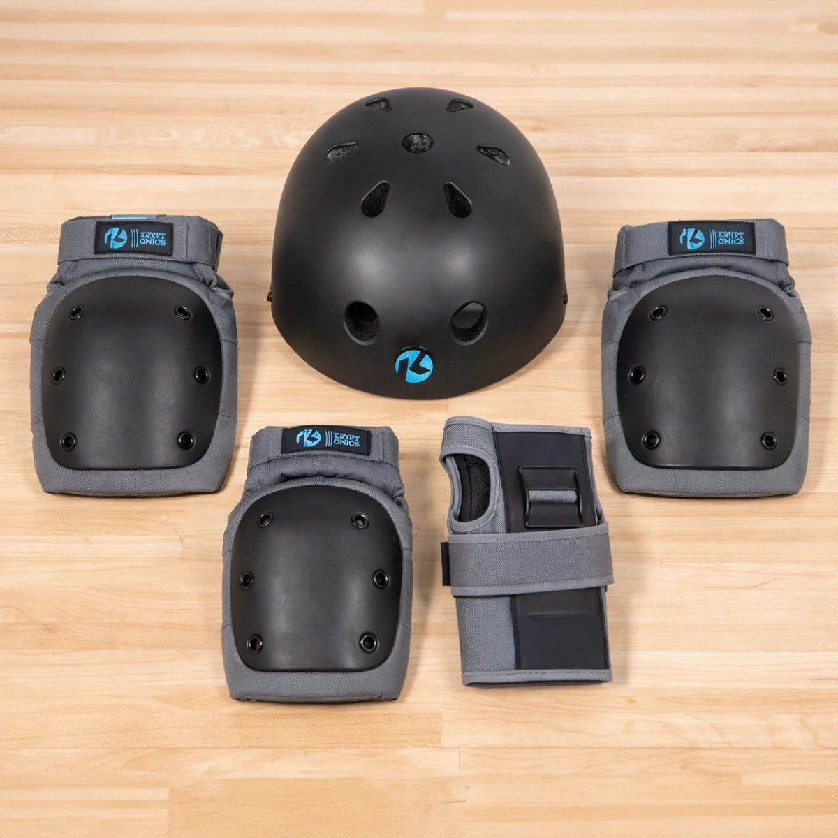 Protecciones, Color Negro y Gris, Kryptonics