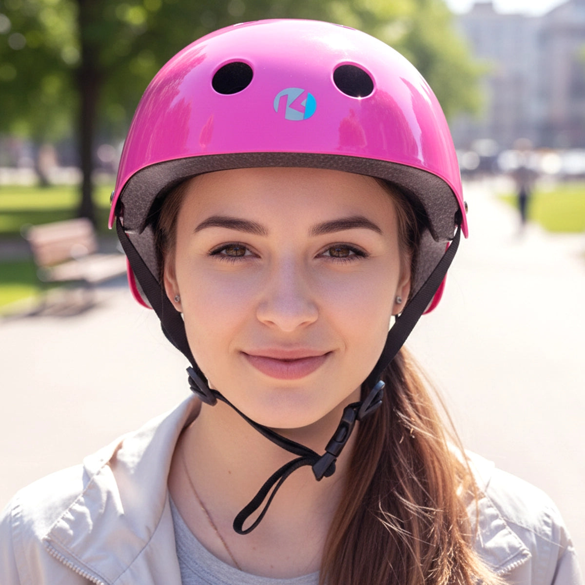 17 12MOV BRAVO CASCO JUVENIL COLOR ROSA 1PZA