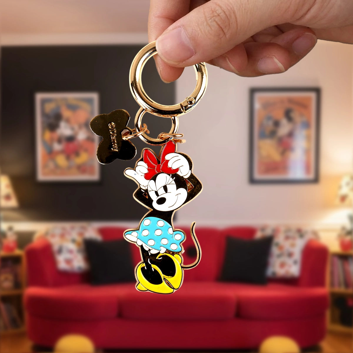 Llavero, Minnie Mouse, Color Azul