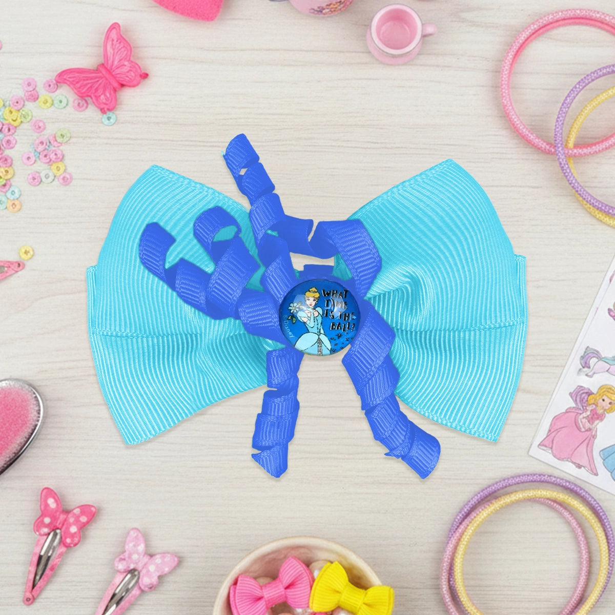 Moño para Cabello, Color Azul, Disney