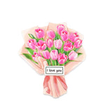 Ramo, Imán para Refri, Color Rosa