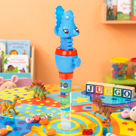 Dulce con Juguete, Cocodrilo, Color Azul