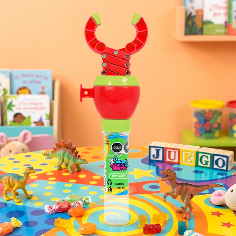 Dulce con Juguete, Pinza, Color Rojo