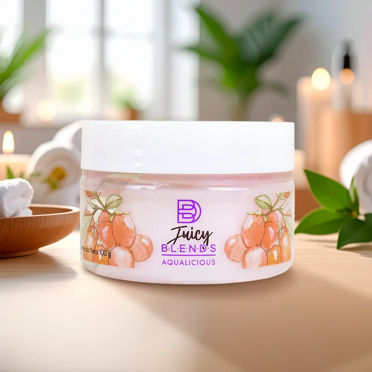 Gel Hidratante Facial, Bayas, Juicy Blends