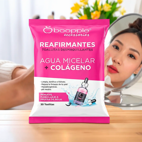 Toallitas Desmaquillantes, Agua Micelar + Colágeno
