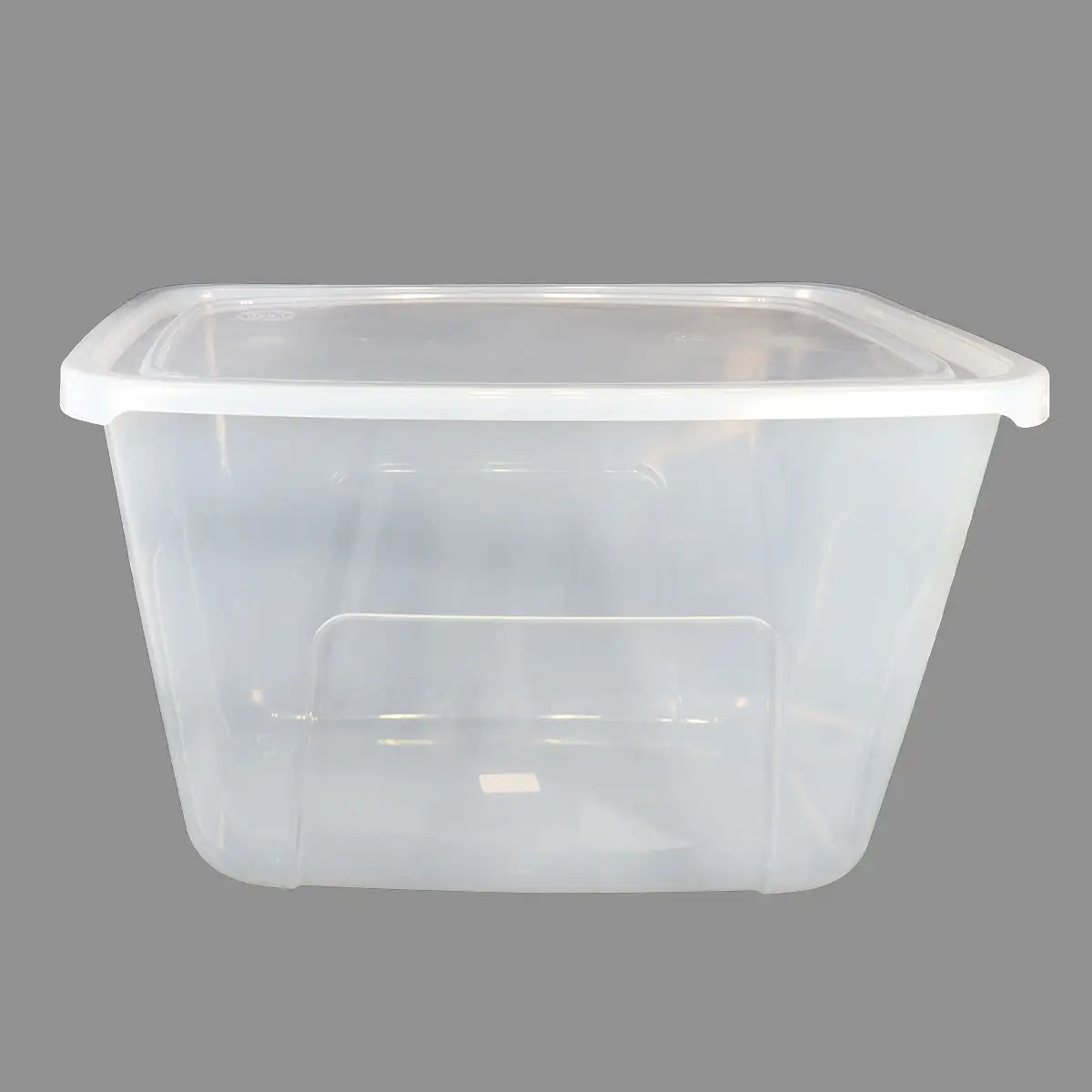 Caja Multiusos de Plástico con Tapa, Transparente, 70 L