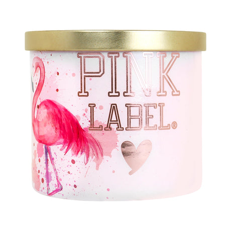 Vela 3 Pabilos, Aroma Piña, Pink Label