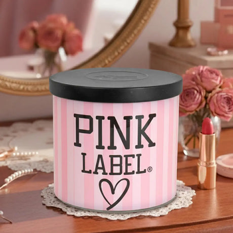 Vela 3 Pabilos, Aroma Vainilla, Pink Label