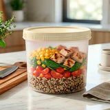 Contenedor con Tapa Rosca, 1 L, Color Café Claro