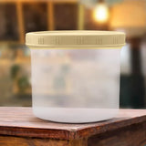 Contenedor con Tapa Rosca, 1 L, Color Café Claro