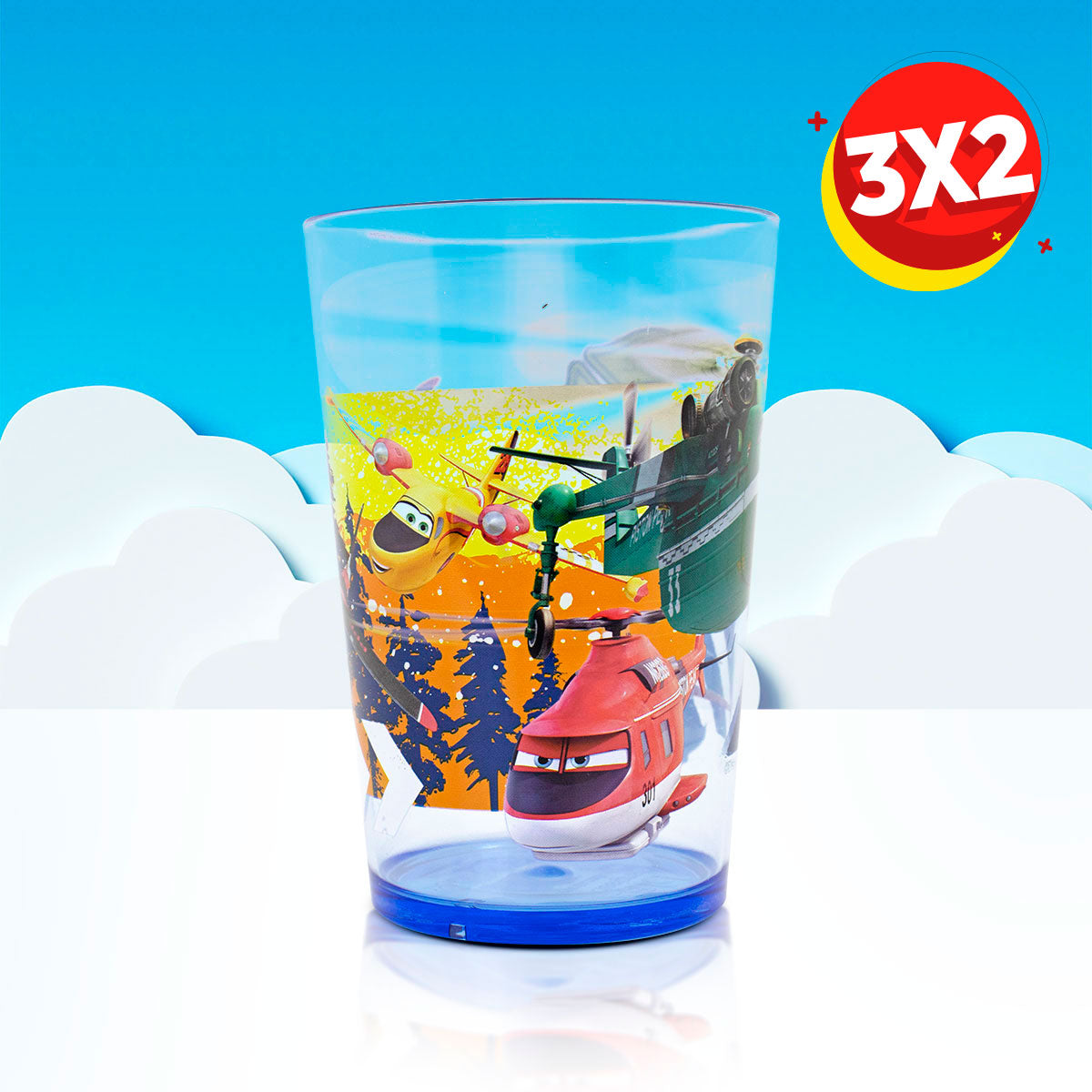 3X2 SXXI Vaso Planes Avión 430ml