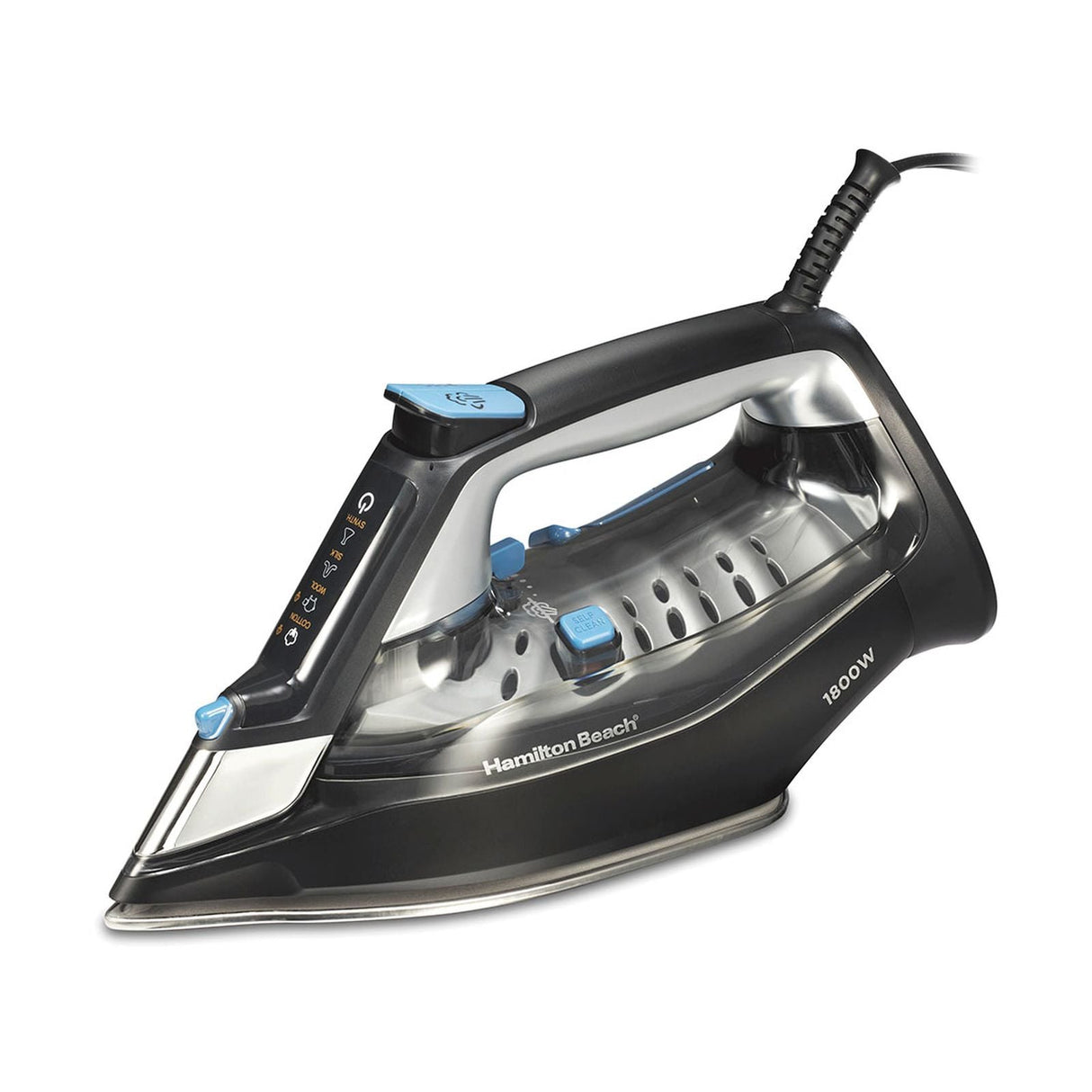 Plancha de Vapor Hamilton Beach FabricIQ Negra 14950