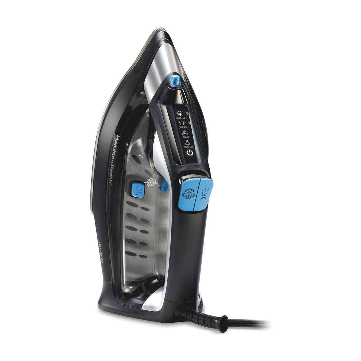 Plancha de Vapor Hamilton Beach FabricIQ Negra 14950