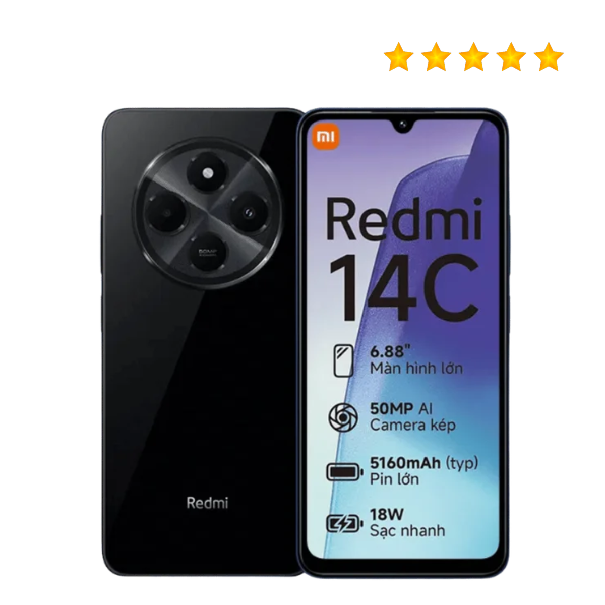 Celular Xiaomi 14C 4+256 GB Negro*