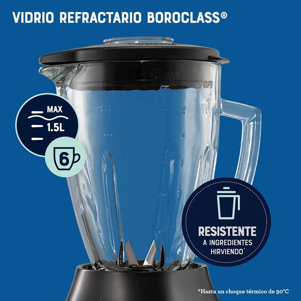 LICUADORA OSTER MOD. BLSTPEG-CRT-013 REVERSIBLE 3V V/VIDRIO ROJO**