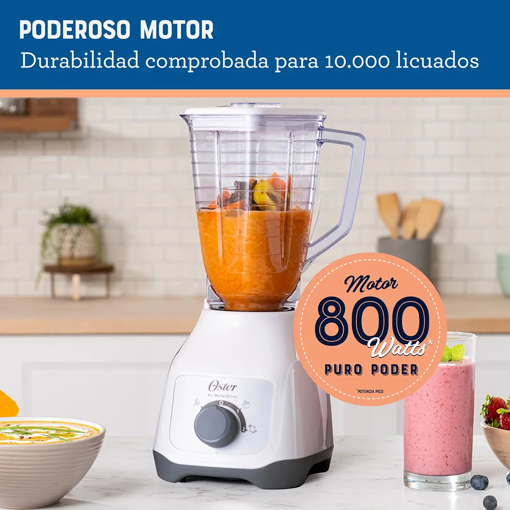 LICUADORA OSTER MOD BLSTKAP-WRD-013 KALIMAN 2 VELOCIDADES PERILLA VASO DE PLASTICO**