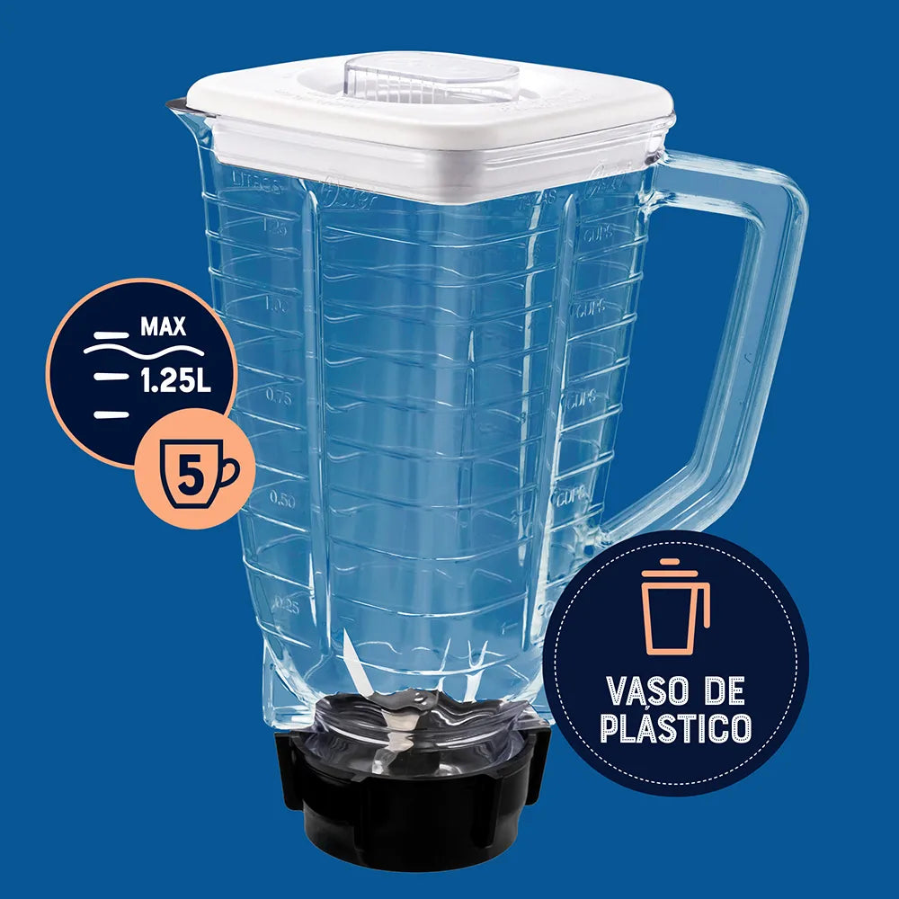 LICUADORA OSTER MOD BLSTKAP-WRD-013 KALIMAN 2 VELOCIDADES PERILLA VASO DE PLASTICO**