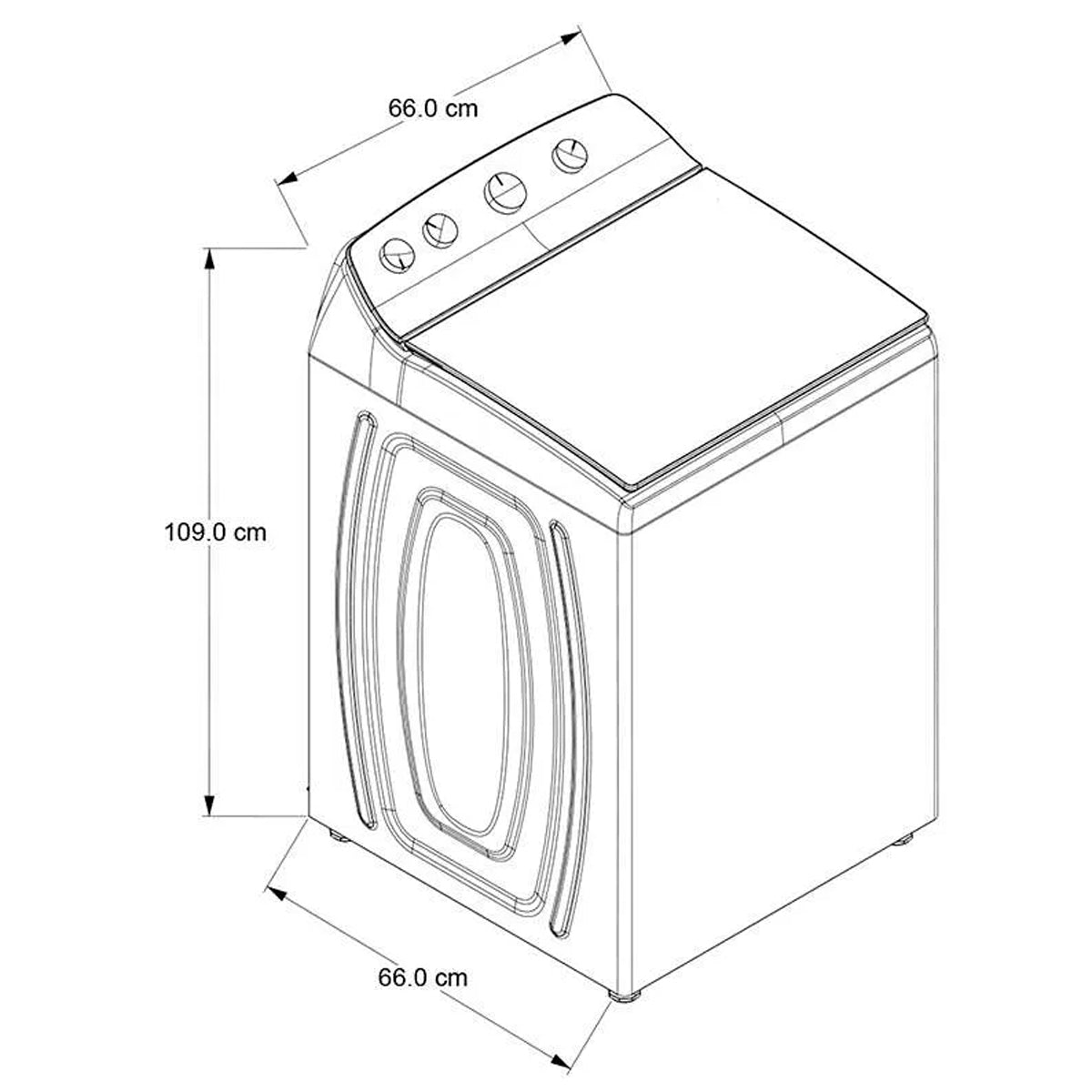 LAVADORA WHIRLPOOL MOD. 8MWTW-2024WJM 20KG TAPA CRISTAL**