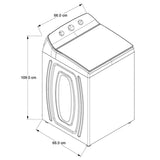 LAVADORA MOD. 8MWTW-1813MJM 18KG AGITADOR SINGLE ACTION, 12 CICLOS, TAPA METALICA **