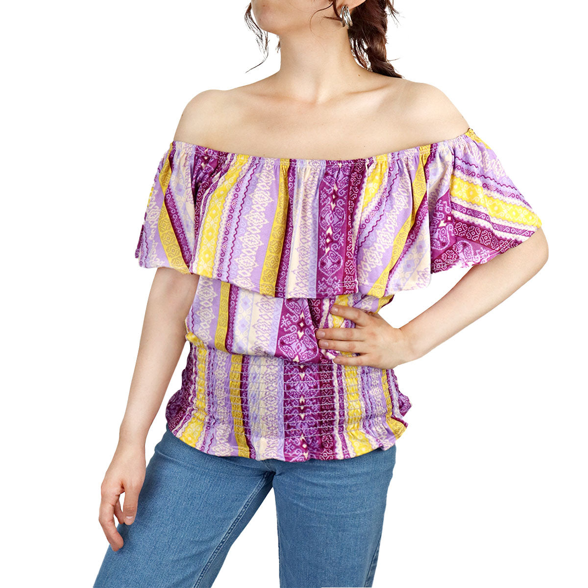 Blusa Campesina para Dama, color Morado