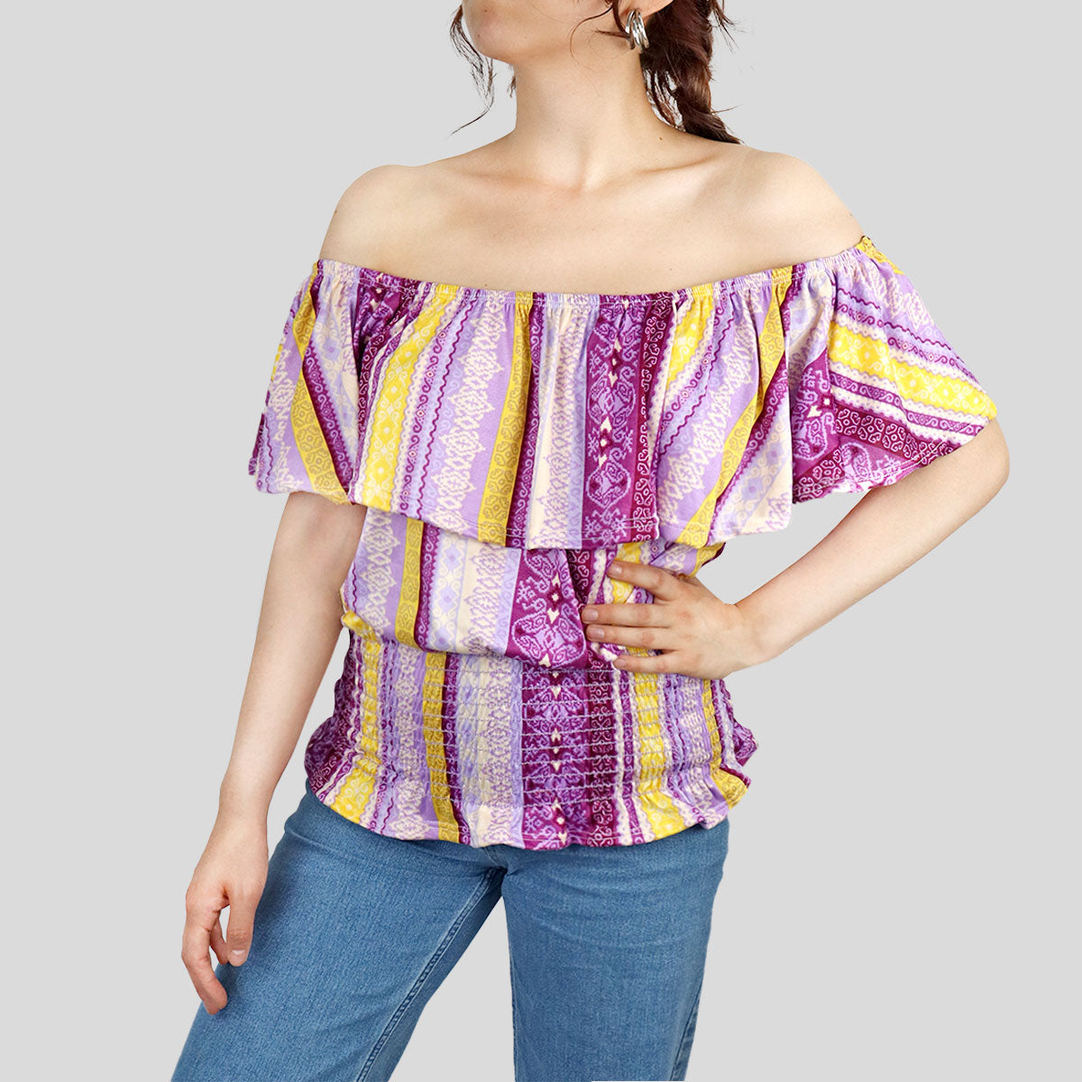 Blusa Campesina para Dama, color Morado